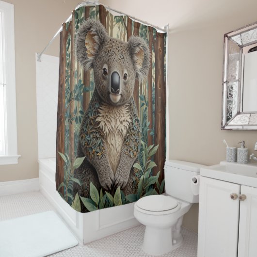 Rideaux De Douche Koala Bear (En situation)