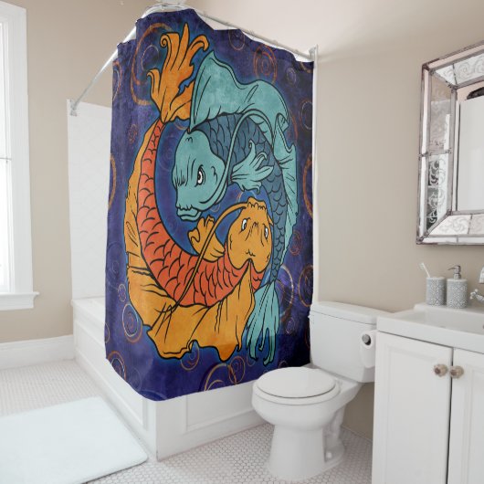Rideaux De Douche Koi Fish (En situation)