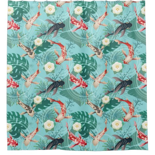 Rideaux De Douche Koi Pond (Devant)