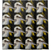 Rideaux De Douche Kookaburra, aile bleue australienne, (Devant)