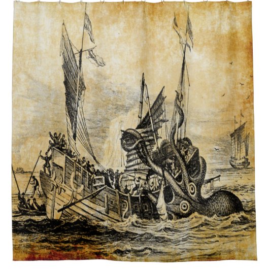 Rideaux De Douche kraken (Devant)