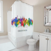 Rideaux De Douche Krasnoïarsk Russie Skyline (En situation)