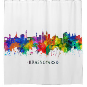 Rideaux De Douche Krasnoïarsk Russie Skyline