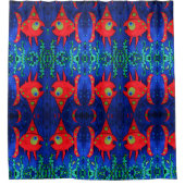 Rideaux De Douche La baignade avec les poissons (Devant)