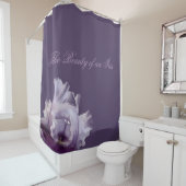 Rideaux De Douche La beauté d'un Iris pourpre (En situation)