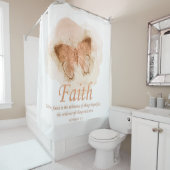 Rideaux De Douche La Bible chrétienne des femmes Verse Papillon :Foi (En situation)