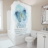 Rideaux De Douche La Bible chrétienne des femmes Verse Papillon :Pai (En situation)