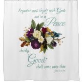 Rideaux De Douche La Bible florale chrétienne des femmes contre la p (Devant)