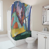 Rideaux De Douche La cascade - Wassily Kandinsky (En situation)