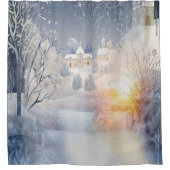 Rideaux De Douche La chaleur du soleil en hiver (Devant)