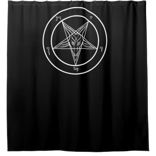 Rideaux De Douche La chambre rituelle satanique drapent (Devant)
