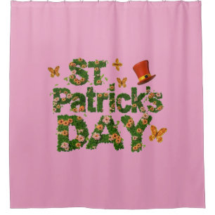 Rideaux De Douche La chance fleurie : Fête de la St. Patrick