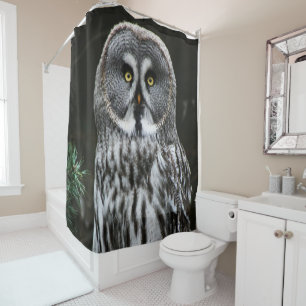 Rideaux De Douche La Chouette grise