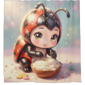 Rideaux De Douche La coccinelle et le royaume caché du nectar.1 (Devant)