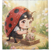 Rideaux De Douche La coccinelle et le royaume caché du nectar.1 (Devant)