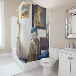 Rideaux De Douche La Dame debout au virginal, Johannes Vermeer