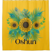 Rideaux De Douche La déesse d'Oshun Tournesols (Devant)