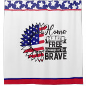 Rideaux De Douche La flamme étoilée : un hommage à la liberté (Devant)