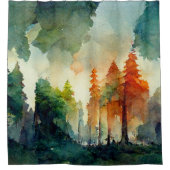 Rideaux De Douche La forêt (nature) (Devant)
