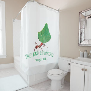 Rideaux De Douche La fourmi transportant une grosse feuille - Vous ê