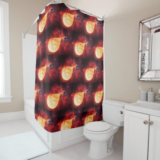 RIDEAUX DE DOUCHE LA GALAXIE (En situation)