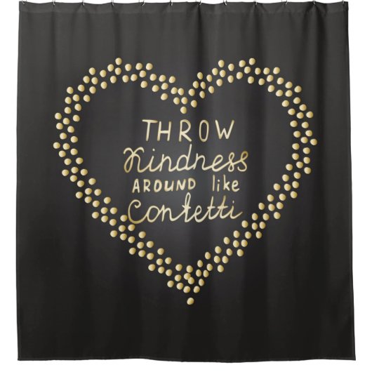 Rideaux De Douche La gentillesse de jet aiment autour des confettis (Devant)