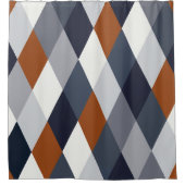 Rideaux De Douche La géométrie VIIA de rouille de marine (Devant)