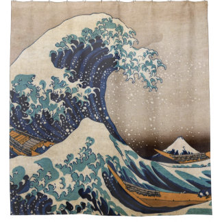 Rideaux De Douche La Grande Vague au large de Kanagawa