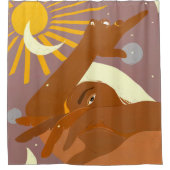 Rideaux De Douche La Lune danse avec moi (Devant)