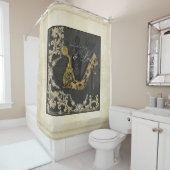 Rideaux De Douche La mode chic élégante à la mode Paris chausse le (En situation)