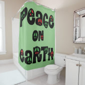 Rideaux De Douche La Paix sur Terre Noël (En situation)
