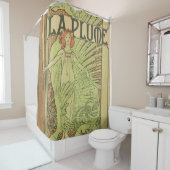 Rideaux De Douche La Plume Par Alphonse Mucha (En situation)