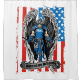 Rideaux De Douche La police de St Michael nous défend dans la (Devant)