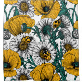 Rideaux De Douche La prairie en jaune (Devant)