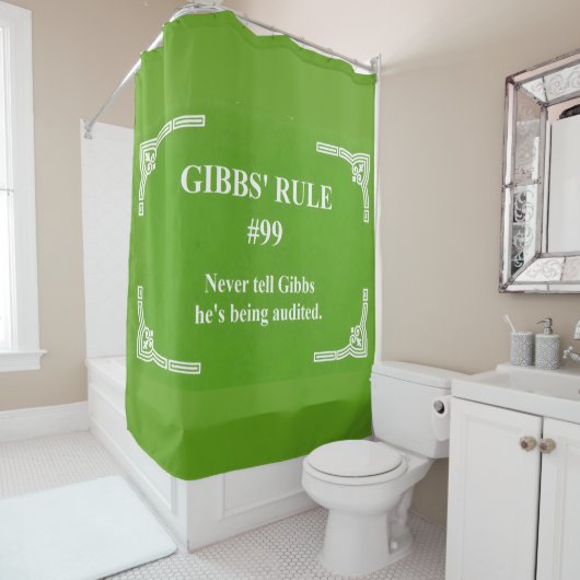 Rideaux De Douche La règle 99 de Gibbs (En situation)