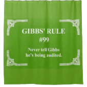 Rideaux De Douche La règle 99 de Gibbs (Devant)