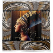 Rideaux De Douche La reine africaine Nefertiti (Devant)