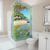 Rideaux De Douche La rivière rencontre l'océan 0330 (En situation)