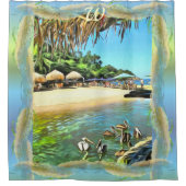 Rideaux De Douche La rivière rencontre l'océan 0330 (Devant)