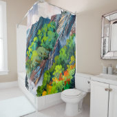 Rideaux De Douche La toile de la nature (En situation)
