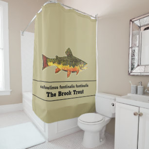 Rideaux De Douche La truite de ruisseau magnifique pour les fans de