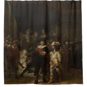 Rideaux De Douche La Veille de nuit Le chef-d'oeuvre baroque Rembran