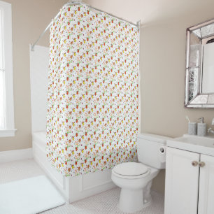 Rideaux De Douche La vie est meilleure avec l'aquarelle de poulet