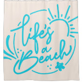 Rideaux De Douche La vie est une plage (Devant)