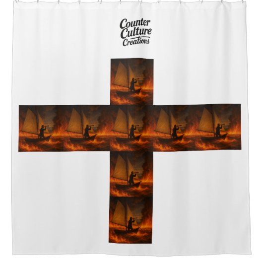 Rideaux De Douche Lac Burning (Devant)