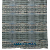 Rideaux De Douche Lac Eau Bleu Beige gris noir (Devant)