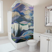 Rideaux De Douche Lac Mirror | Franklin Carmichael | (En situation)