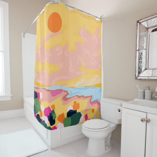 Rideaux De Douche L'acceptation de Sun (En situation)