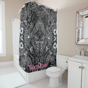 Rideaux De Douche Lace Floral Harmony