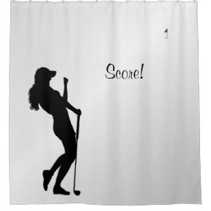 Rideaux De Douche Ladies Golfer Personal